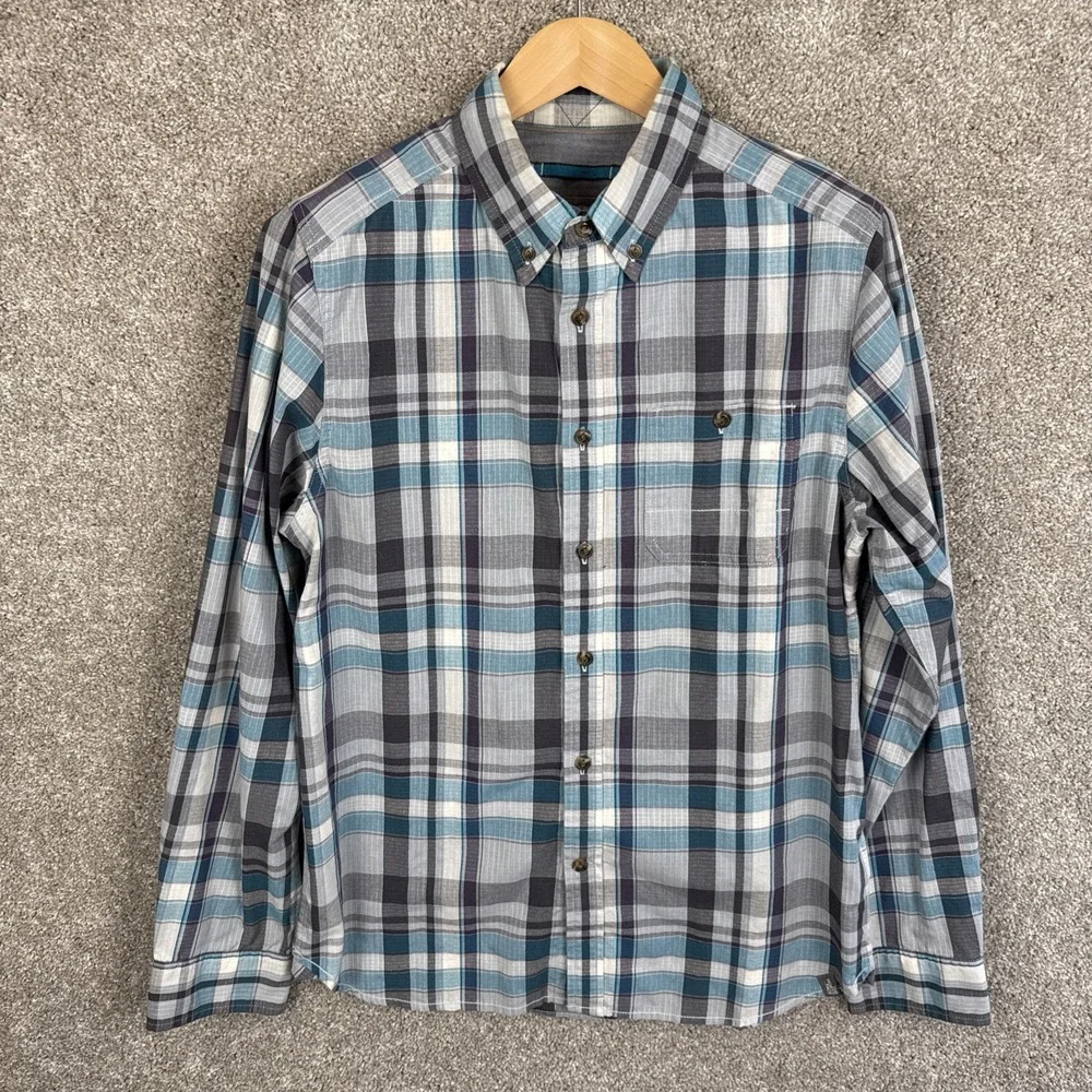 The North Face Shirt Size Plaid‎ Outdoor Hiking Long Sleeve Men's Medium